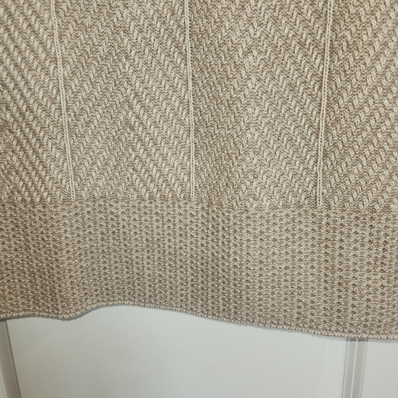 Eight Eight Eight Tan Textured Knit Cowl Neck Sweater Size M Loose Fit Lagenlook - Picture 3 of 10